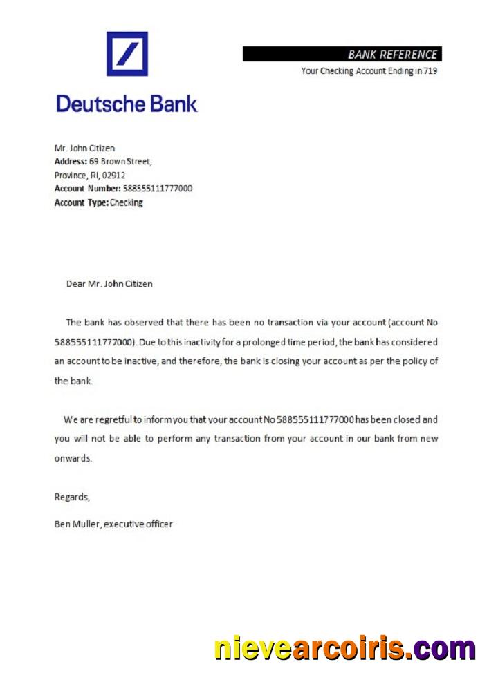 Germany Deutsche bank closure reference